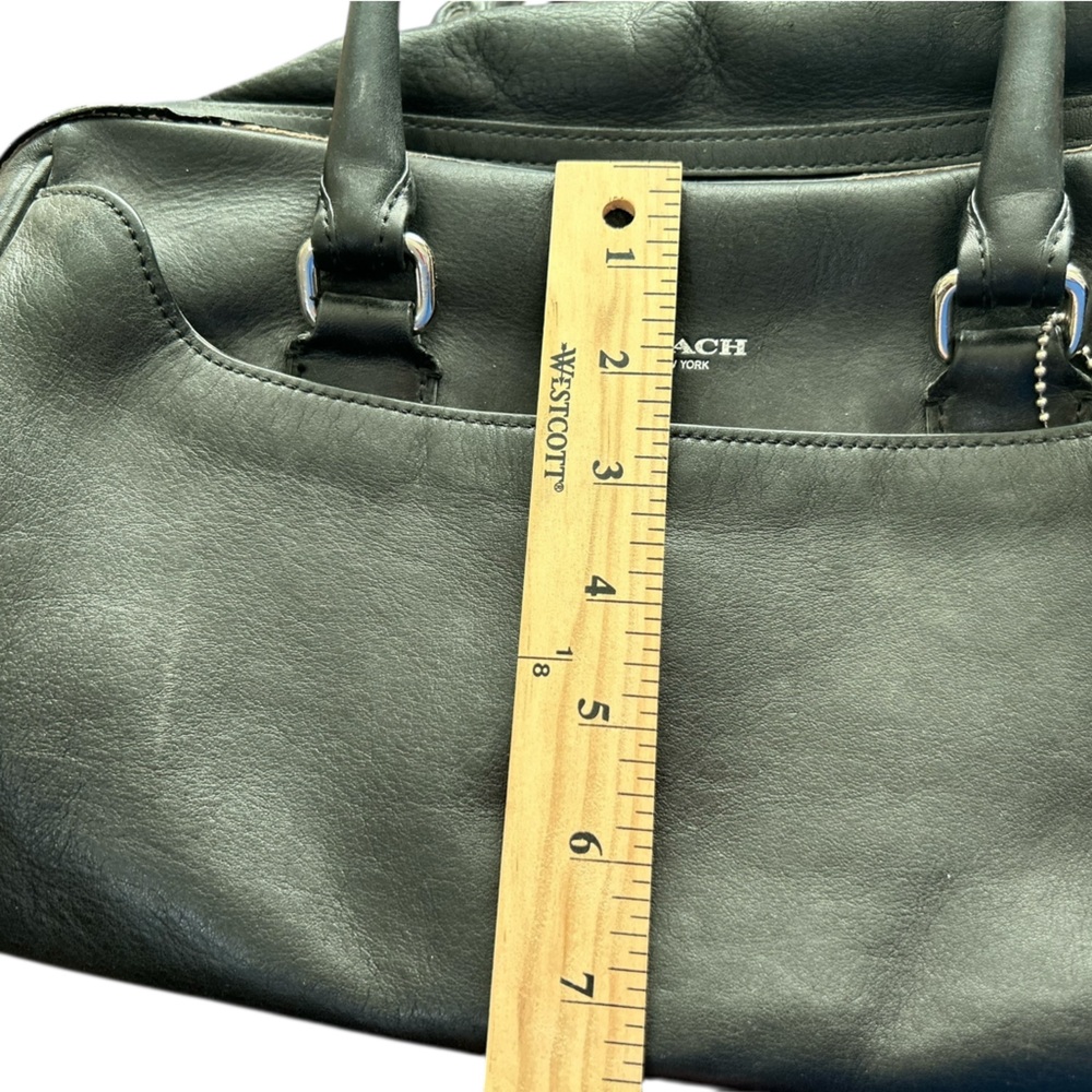 Coach Black Leather Satchel - Picture 16 of 16